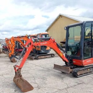 kubota kx015 4 + 3 godets – mini pelle 1,545t