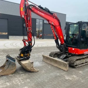 kubota kx060 50 + 3 godets – 2020 mini pelle 5,635t