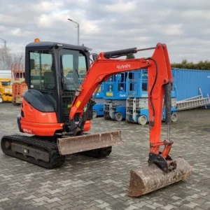 kubota u25–3 + 3 godets – mini pelle 2,5t
