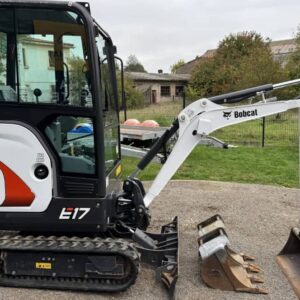 mini pelle bobcat e17 + 3 godets geith – 1,71t – 2021 (pelle de chantier, non destinée au transport de passagers)