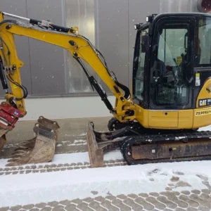 caterpillar 303.5e + 3 godets – mini pelle 3,5t