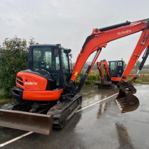 kubota kx 057 4 + 3 godets – mini pelle 5,5t