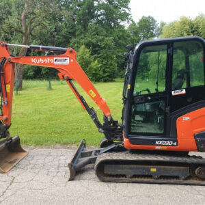 kubota kx 030 4 + 3 godets – mini pelle 2,865t