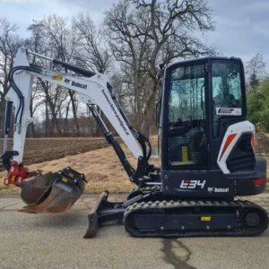 bobcat e34 + 3 godets / 2019 mini pelle 3,5t