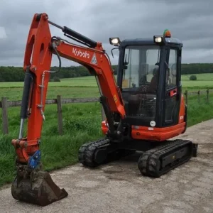 kubota kx71 3 + 3 godets – mini pelle 3t