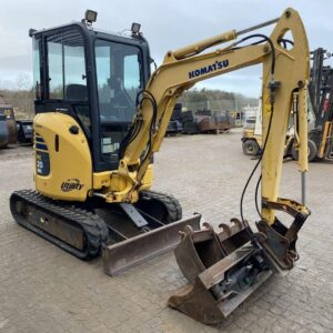 komatsu pc20mr 2 + 3 godets – mini pelle 2t