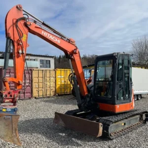 hitachi zx 52 u 3 + 3 godets – mini pelle 5,4t