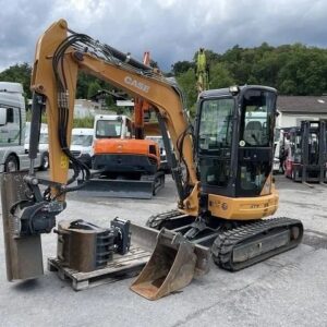 case cx39b s2 + grappin + 3 godets – mini pelle 3,9t