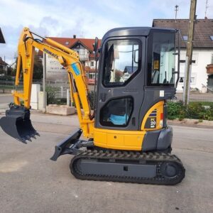 komatsu pc 20 + 3 godets – mini pelle 2t